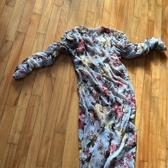 En saison midi  floral dress fairy wedding guest - Picture 6 of 6